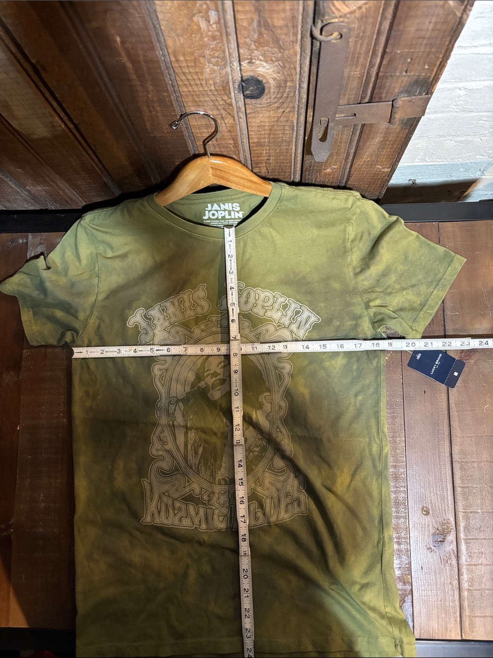 Janis Joplin Olive Graphic T-Shirt - Picture 6 of 6